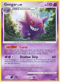 Gengar card from Arceus, number 16/99