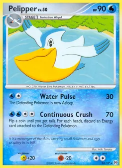 Pelipper card from Arceus, number 24/99