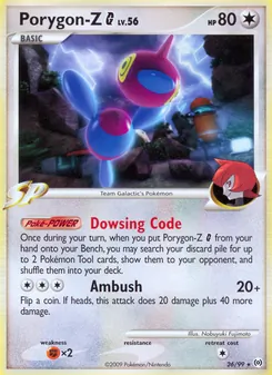 Porygon-Z G card from Arceus, number 26/99