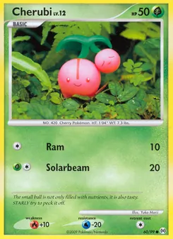 Cherubi card from Arceus, number 60/99