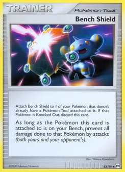 Bench Shield card from Arceus, number 83/99