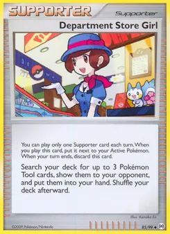 Department Store Girl card from Arceus, number 85/99