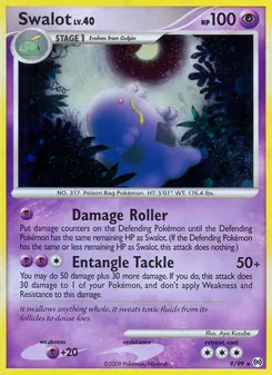 Swalot card from Arceus, number 9/99