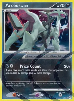 Arceus card from Arceus, number AR1/99