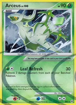Arceus card from Arceus, number AR2/99