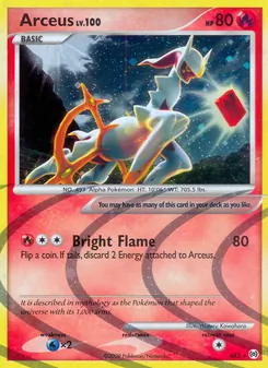 Arceus card from Arceus, number AR3/99