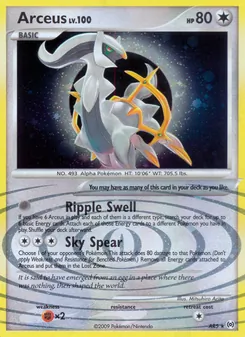 Arceus card from Arceus, number AR5/99