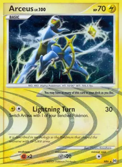 Arceus card from Arceus, number AR6/99