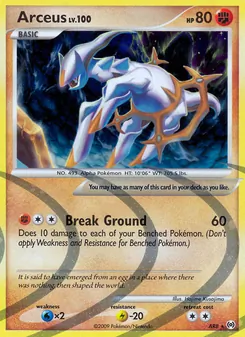 Arceus card from Arceus, number AR8/99