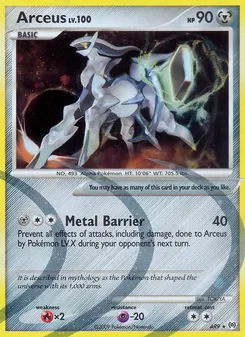 Arceus card from Arceus, number AR9/99