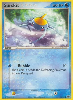 Surskit card from POP Series 1, number 14/17