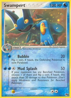 Swampert card from POP Series 1, number 5/17