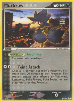 Murkrow card from POP Series 1, number 8/17
