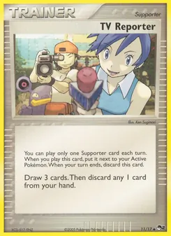TV Reporter card from POP Series 2, number 11/17