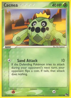 Cacnea card from POP Series 2, number 13/17