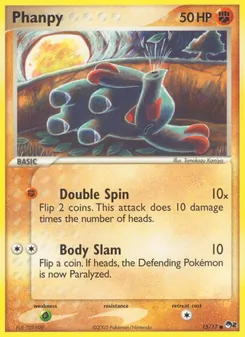 Phanpy card from POP Series 2, number 15/17
