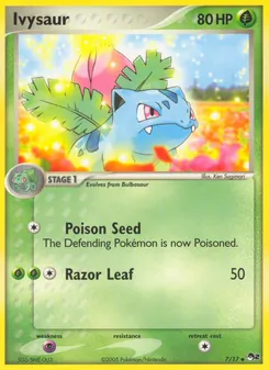 Ivysaur card from POP Series 2, number 7/17