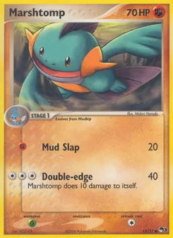 Marshtomp card from POP Series 3, number 15/17