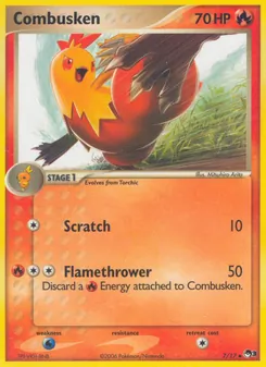 Combusken card from POP Series 3, number 7/17