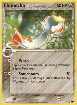 Chimecho δ card from POP Series 4, number 1/17