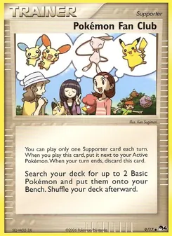 Pokémon Fan Club card from POP Series 4, number 9/17