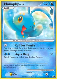 Manaphy card from POP Series 6, number 3/17