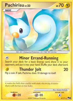 Pachirisu card from POP Series 6, number 4/17