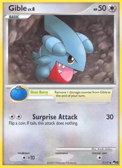 Gible card from POP Series 6, number 7/17