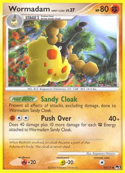 Wormadam Sandy Cloak card from POP Series 7, number 10/17