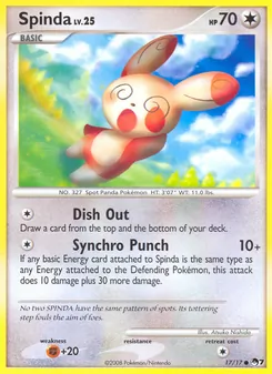 Spinda card from POP Series 7, number 17/17