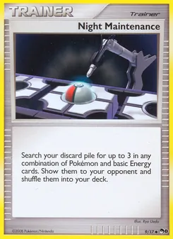 Night Maintenance card from POP Series 8, number 9/17