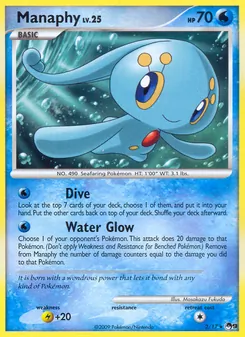 Manaphy card from POP Series 9, number 2/17