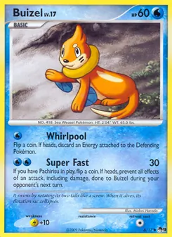 Buizel card from POP Series 9, number 6/17