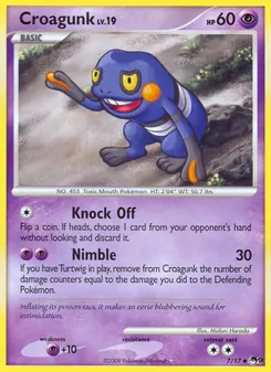 Croagunk card from POP Series 9, number 7/17