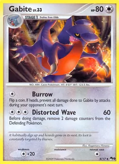 Gabite card from POP Series 9, number 8/17