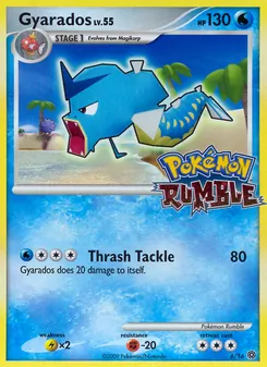 Gyarados card from Pokémon Rumble, number 6/16