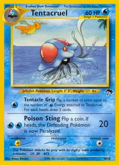 Tentacruel card from Southern Islands, number 10/18