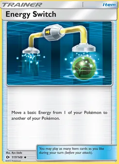 Energy Switch card from Sun & Moon, number 117/149