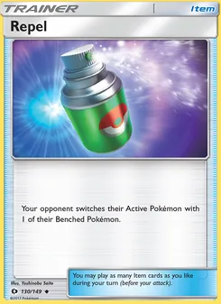 Repel card from Sun & Moon, number 130/149