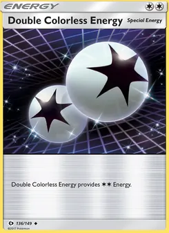 Double Colorless Energy card from Sun & Moon, number 136/149