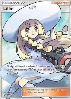 Lillie card from Sun & Moon, number 147/149