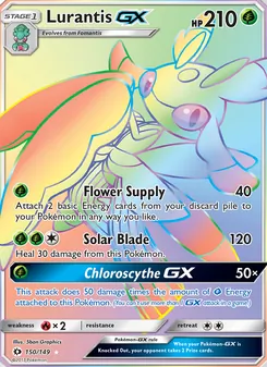 Lurantis GX card from Sun & Moon, number 150/149