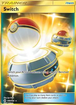 Switch card from Sun & Moon, number 160/149