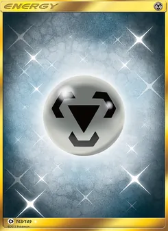 Metal Energy card from Sun & Moon, number 163/149