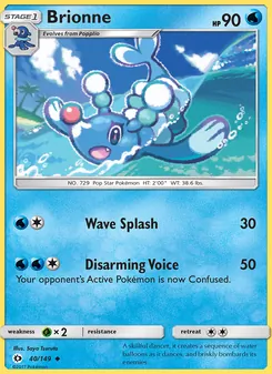 Brionne card from Sun & Moon, number 40/149