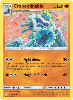 Crabominable card from Unbroken Bonds, number 105/214