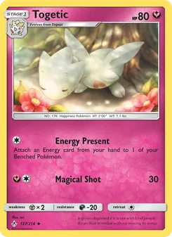 Togetic card from Unbroken Bonds, number 137/214