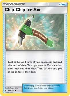 Chip-Chip Ice Axe card from Unbroken Bonds, number 165/214