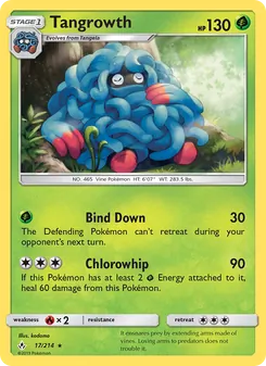 Tangrowth card from Unbroken Bonds, number 17/214