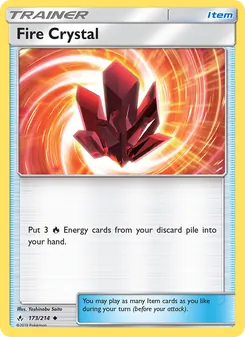 Fire Crystal card from Unbroken Bonds, number 173/214